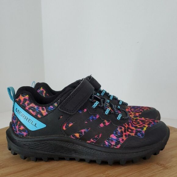 Merrell Kids' Nova 3 Rainbow Leopard Hiking Sneakers Size 11.5 - Picture 1 of 11